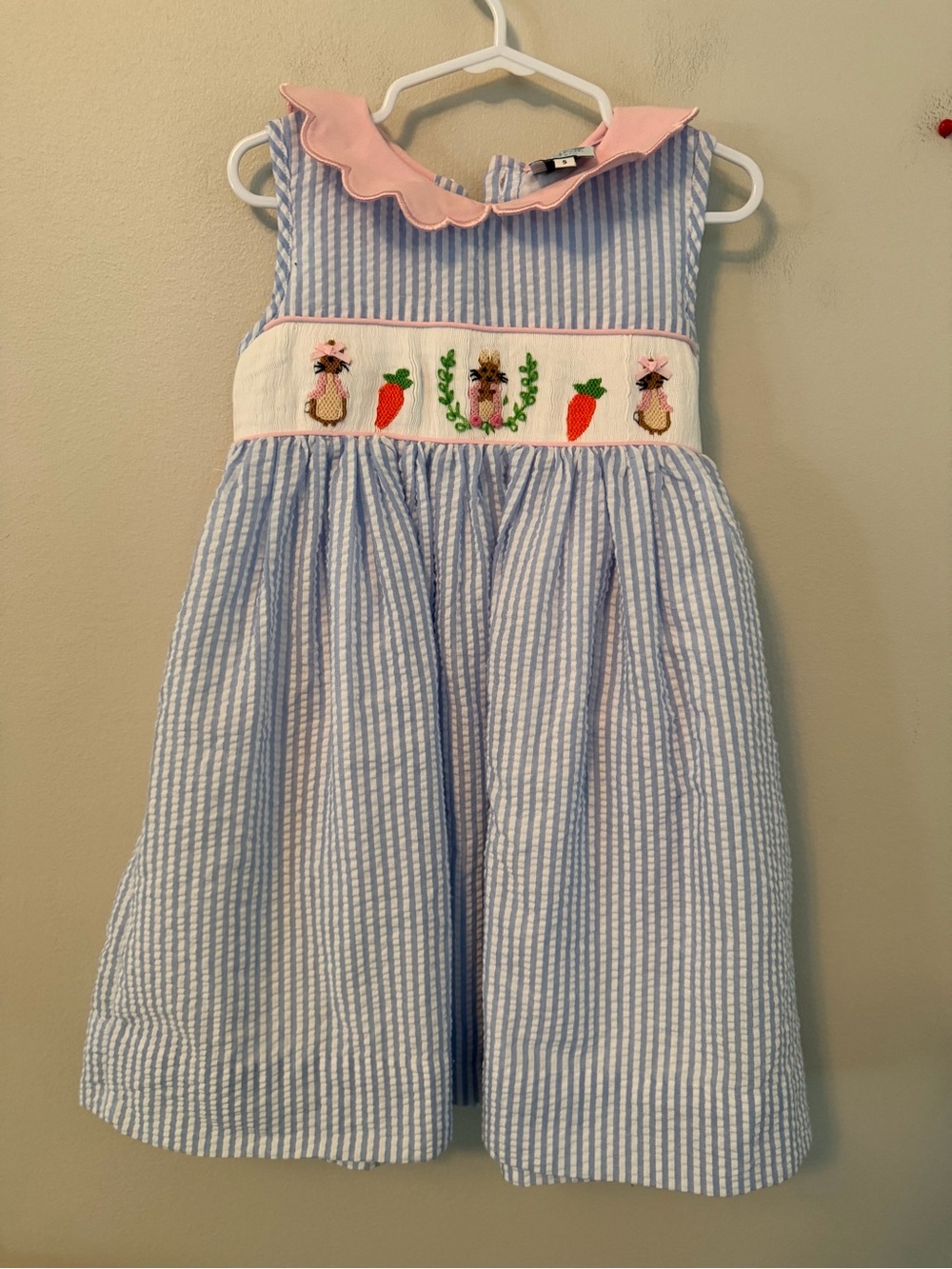 Southern Taters Smocked Bunny Dress